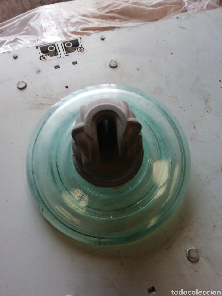 Antig&uuml;edades: Jicara o aislador cristal 18 ctm - Foto 3