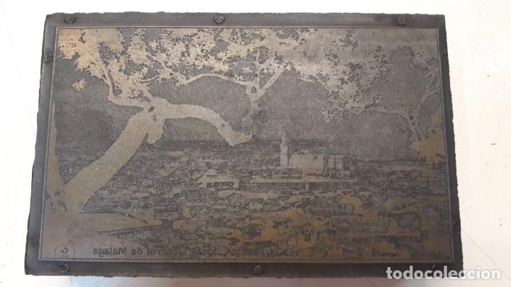 Antig&uuml;edades: Plancha impresi&oacute;n Catedral M&aacute;laga - Foto 3