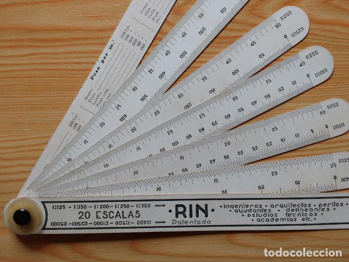 Antig&uuml;edades: ESCALIMETRO DE CARTON RIN - Foto 3
