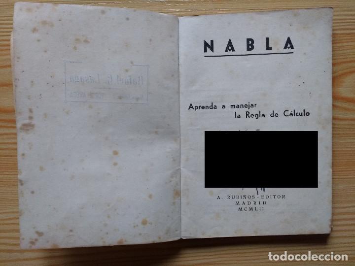 Antig&uuml;edades: REGLA DE CALCULO NABLA 1952 - Foto 10