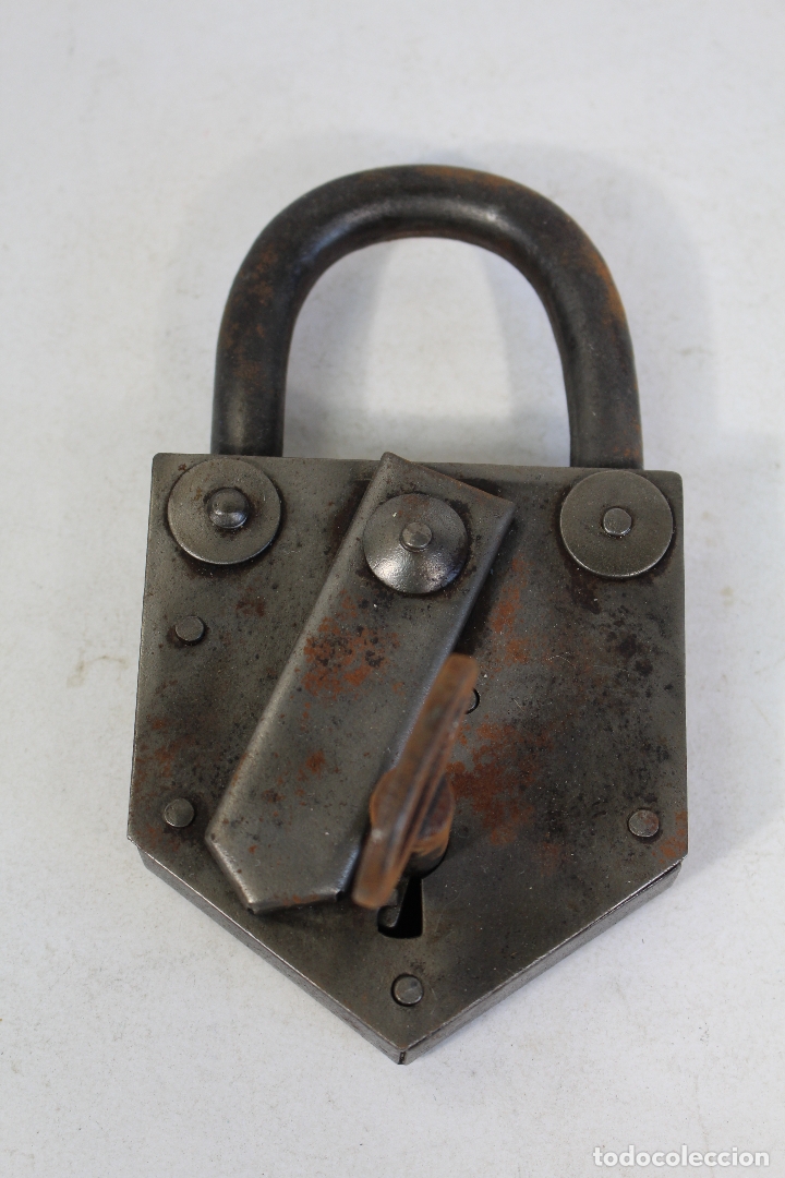Antig&uuml;edades: candado con llave - Foto 2