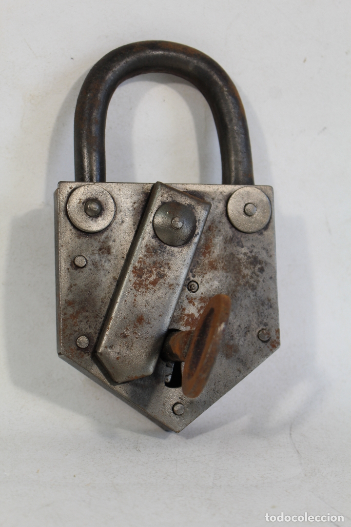 Antig&uuml;edades: candado con llave - Foto 5