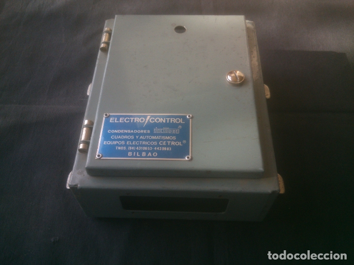 Antigüedades: ELECTRO CONTROL CAJA METALICA CETROL BILBAO - Foto 2 - 171263609