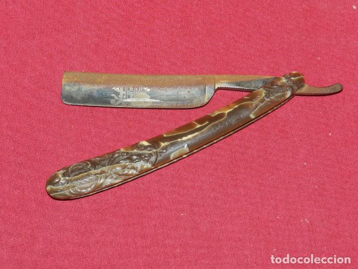 Antig&uuml;edades: (A23) Navaja de Afeitar - Solinger , se&ntilde;ales de uso normal - Foto 1