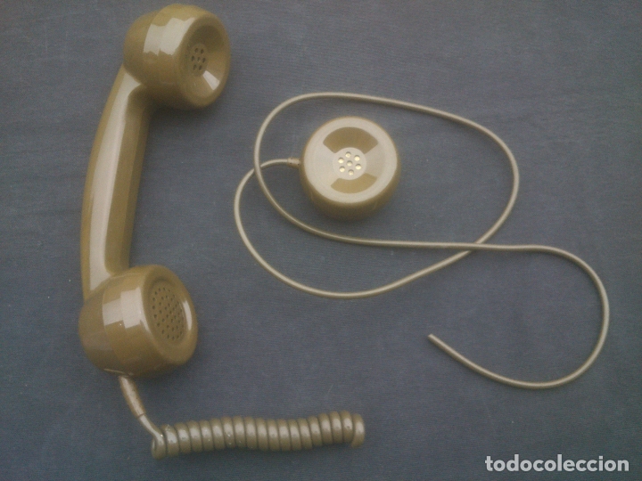 Tel&eacute;fonos: ANTIGUO AURICULAR CON SUPLETORIO VERDE - Foto 3