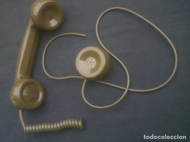 Tel&eacute;fonos: ANTIGUO AURICULAR CON SUPLETORIO VERDE - Foto 4