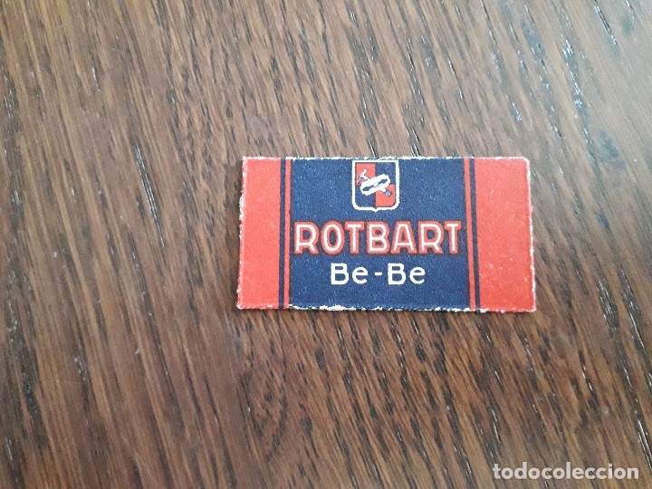 Antig&uuml;edades: funda hoja de afeitar antigua, rotbart be-be - Foto 1