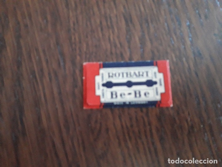 Antig&uuml;edades: funda hoja de afeitar antigua, rotbart be-be - Foto 2