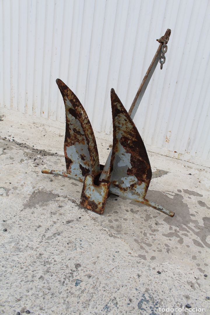 Antig&uuml;edades: ancla antigua de hierro - Foto 1