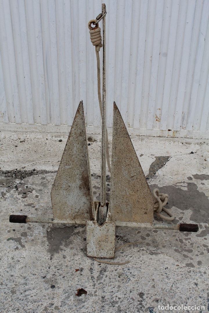 Antig&uuml;edades: ancla antigua de hierro - Foto 1