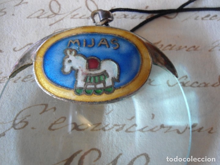 Antig&uuml;edades: LUPA DE COLGAR RECUERDO DE MIJAS - Foto 2