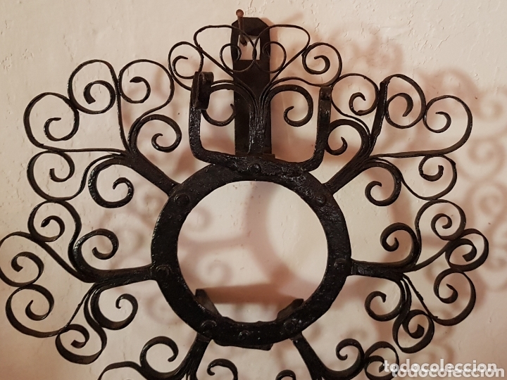 Antig&uuml;edades: Antigua almirecera almirez forja - Foto 2