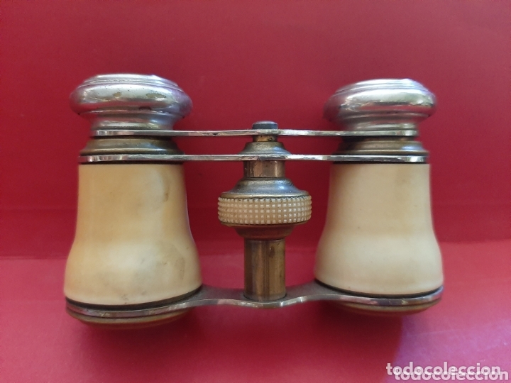 Antig&uuml;edades: BINOCULAR DE METAL Y PASTA. - Foto 2