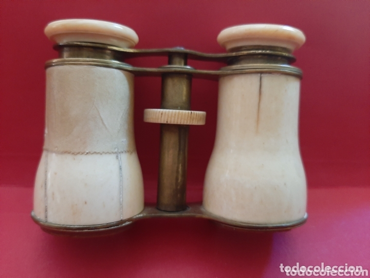 Antig&uuml;edades: BINOCULAR DE METAL Y PASTA - Foto 2