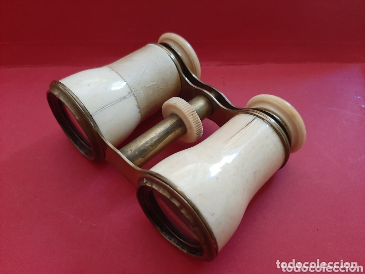 Antig&uuml;edades: BINOCULAR DE METAL Y PASTA - Foto 3