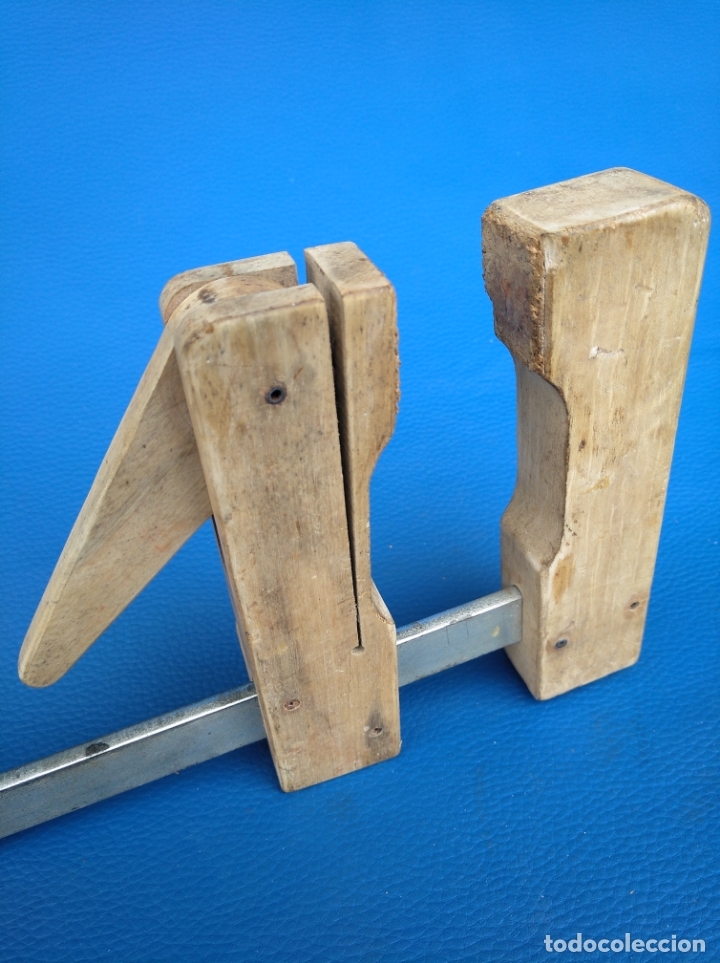 Antig&uuml;edades: PRENSA O SARGENTO PARA CONSTRUCTOR DE INSTRUMENTOS MUSICALES FUNCIONANDO - Foto 6