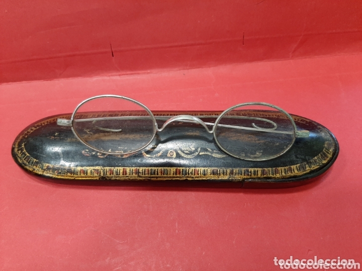 Antig&uuml;edades: BINOCULARES CON SU FUNDA DE MADERA LACADA - Foto 3