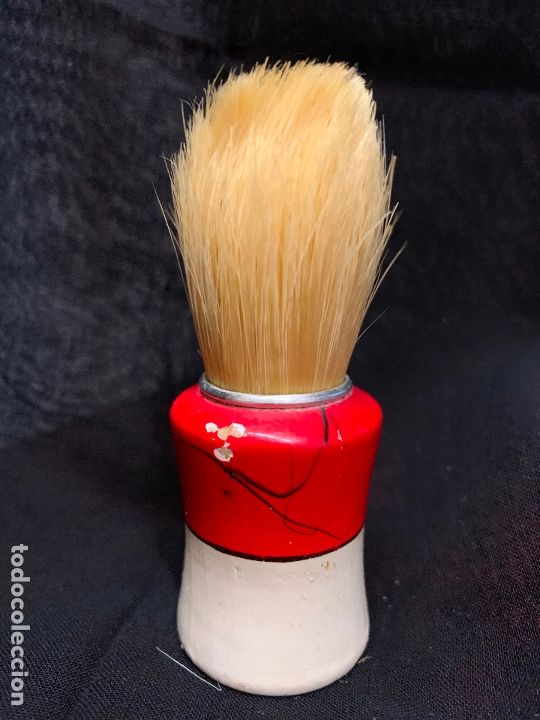 Antig&uuml;edades: Antigua brocha de afeitar con pelo natural - Foto 2