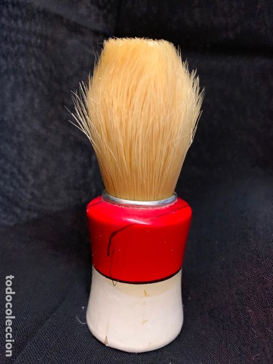 Antig&uuml;edades: Antigua brocha de afeitar con pelo natural - Foto 3