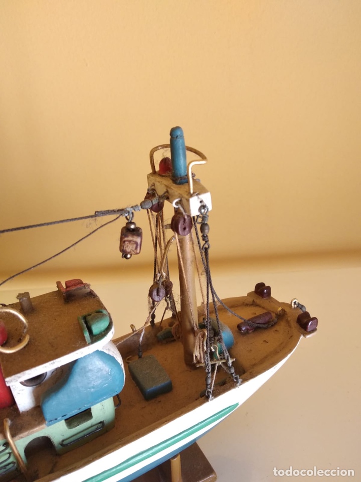 Antig&uuml;edades: Precioso barco en madera, echo &iacute;ntegramente a mano - Foto 3