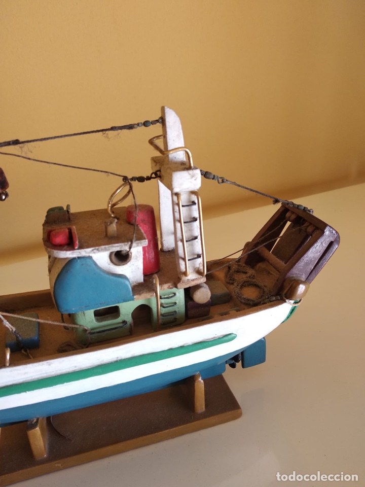 Antig&uuml;edades: Precioso barco en madera, echo &iacute;ntegramente a mano - Foto 5