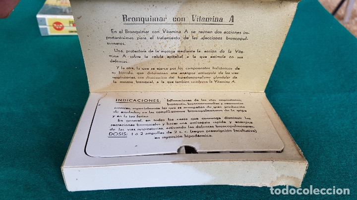 Antig&uuml;edades: BRONQUIMAR AMPOLLAS (1948) COMPLETA - Foto 3