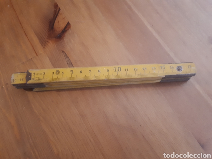 Antig&uuml;edades: Metro plegable madera Metros S.A. Matar&oacute; - Foto 3