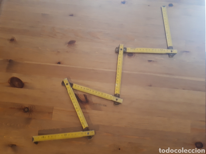 Antig&uuml;edades: Metro plegable madera Metros S.A. Matar&oacute; - Foto 1