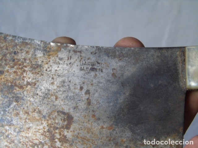 Antig&uuml;edades: cuchillo carnicero machete albacete garrido - Foto 2