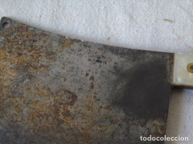 Antig&uuml;edades: cuchillo carnicero machete albacete garrido - Foto 7