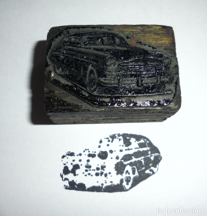 Antig&uuml;edades: SELLO DE IMPRENTA. IMAGEN DE COCHE - Foto 1