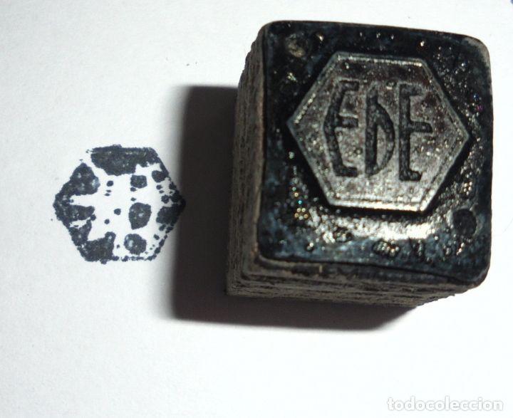 Antig&uuml;edades: SELLO DE IMPRENTA. LOGO EDE - Foto 1