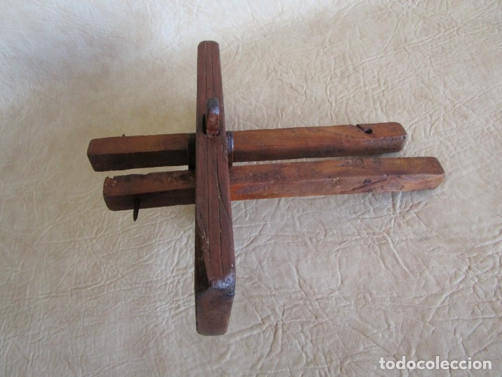 Antig&uuml;edades: ANTIGUO GRAMIL CARPINTERO RESTAURADO! DOBLE - Foto 4