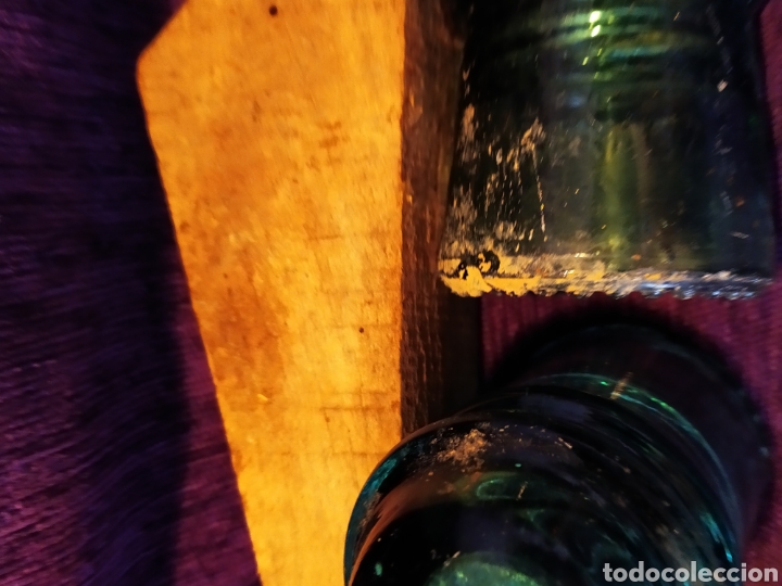 Antig&uuml;edades: DOS ANTIGUAS JICARAS CON POSTE ROSCA DE MADERA, DIF&Iacute;CILES, VER - Foto 6