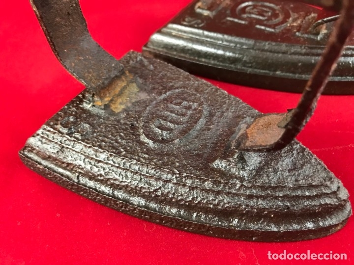 Antig&uuml;edades: LOTE DE 2 PLANCHAS DE HIERRO - SIGLO XIX - Foto 2