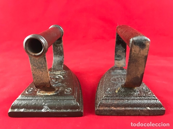 Antig&uuml;edades: LOTE DE 2 PLANCHAS DE HIERRO - SIGLO XIX - Foto 8
