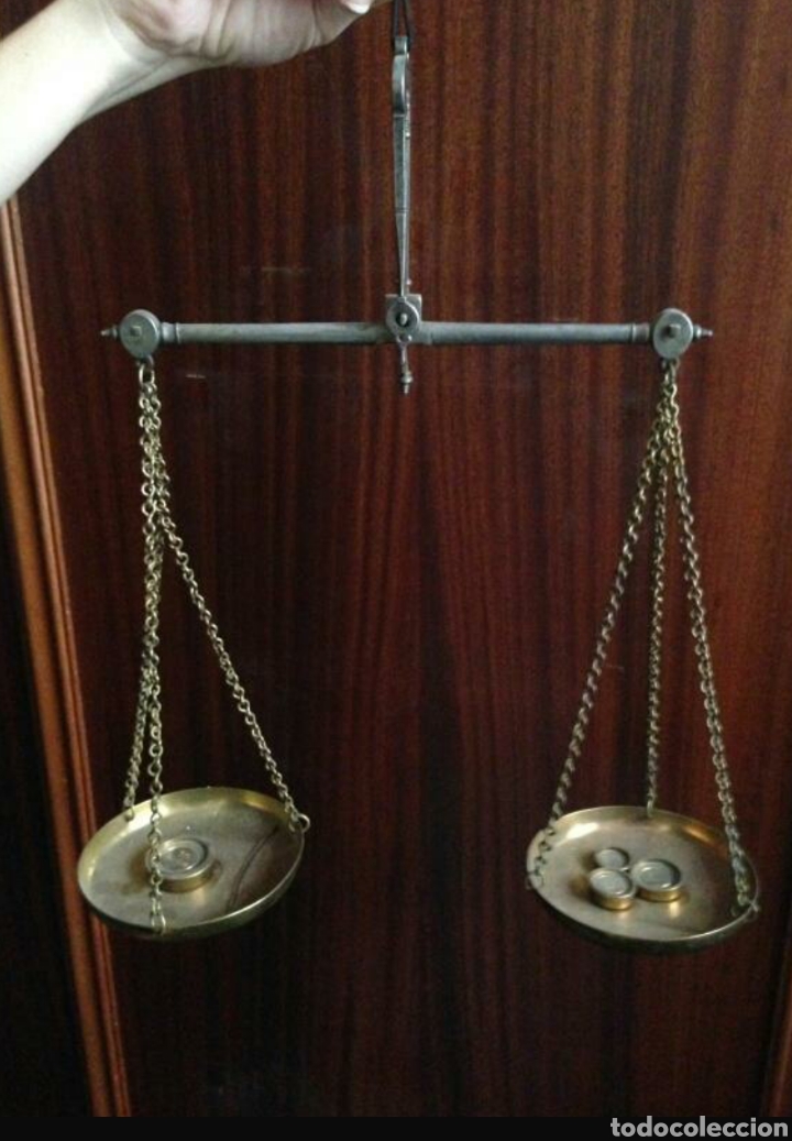 Antig&uuml;edades: ANTIGUA BALANZA DE PRECISI&Oacute;N - Foto 1