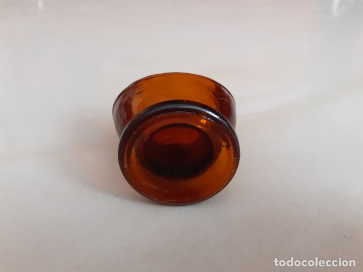 Antig&uuml;edades: Antiguo recipiente de cristal marca oftalmol - Foto 4