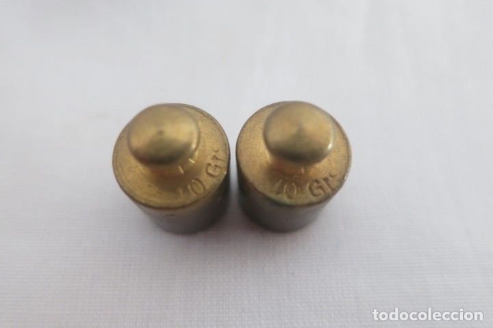 Antig&uuml;edades: dos pesas de 10 gramos - Foto 2
