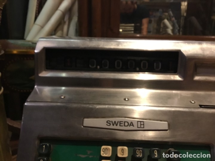 Antigüedades: Antigüa Máquina Registradora SWEDA - AÑOS 50 - FUNCIONA - Foto 3 - 177399308