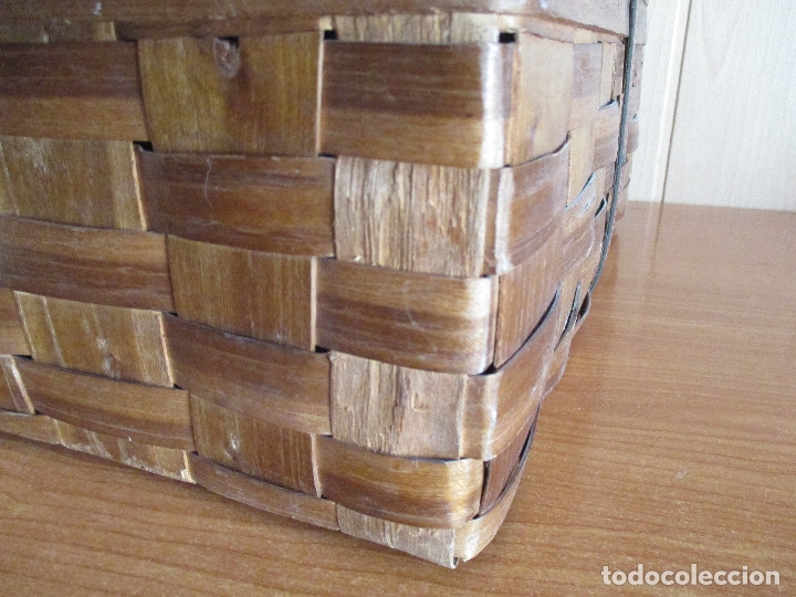 Antig&uuml;edades: CESTA O CANASTA DE PESCA EN MIMBRE - Foto 10
