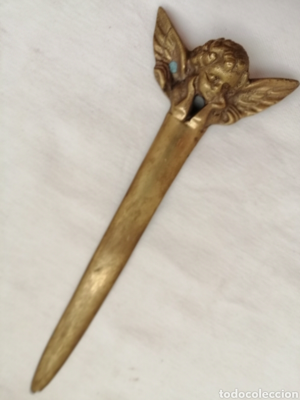 Antig&uuml;edades: Dos Abrecartas Antiguos Bronce. - Foto 6