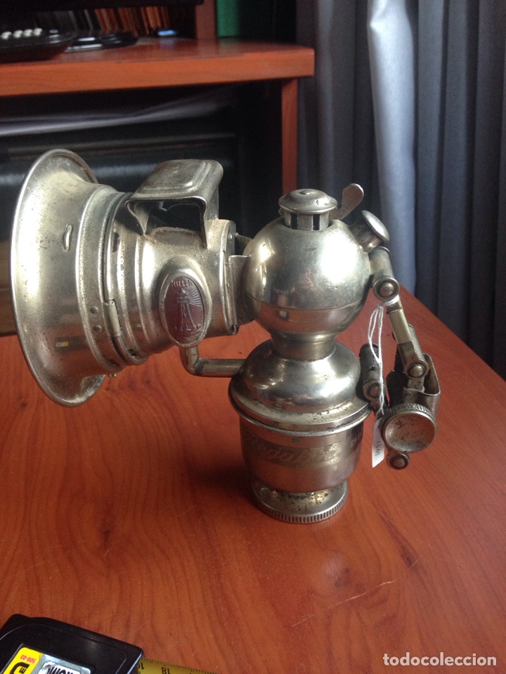 Antig&uuml;edades: Farol de bicicleta miller regalite - Foto 4