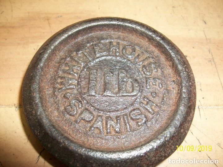 Antig&uuml;edades: LOTE DE 2 PESAS - Foto 3