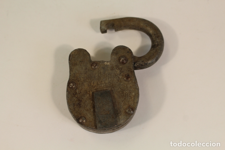 Antig&uuml;edades: candado de metal antiguo - Foto 2