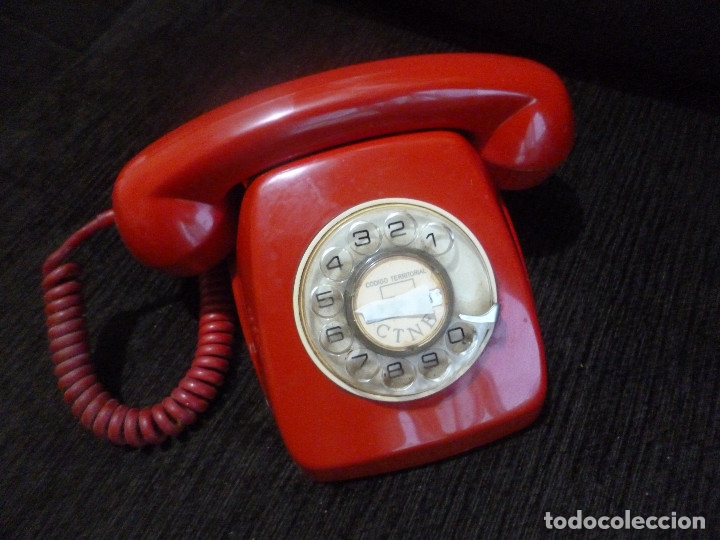 teléfono telefono rojo citesa vintage. original - Acquista Telefoni antichi  su todocoleccion