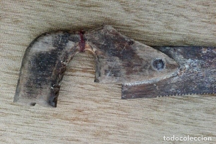 Antig&uuml;edades: Sierra de carpinter&iacute;a antigua - Foto 8
