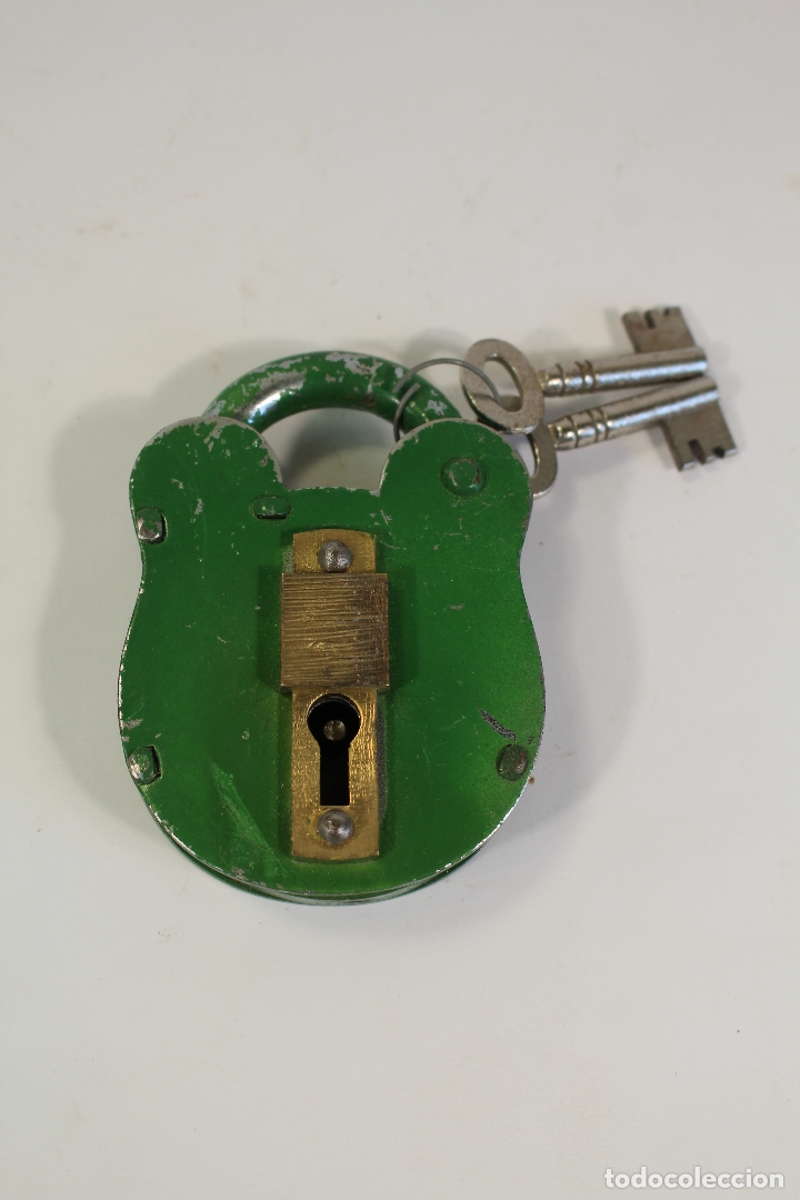 Antig&uuml;edades: candado con 2 llaves - Foto 7