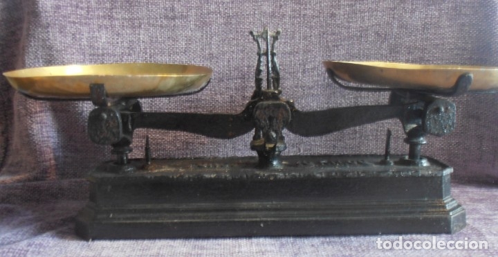 Antig&uuml;edades: BALANZA MARCA FORCE, PARA 10 KILOS - Foto 3