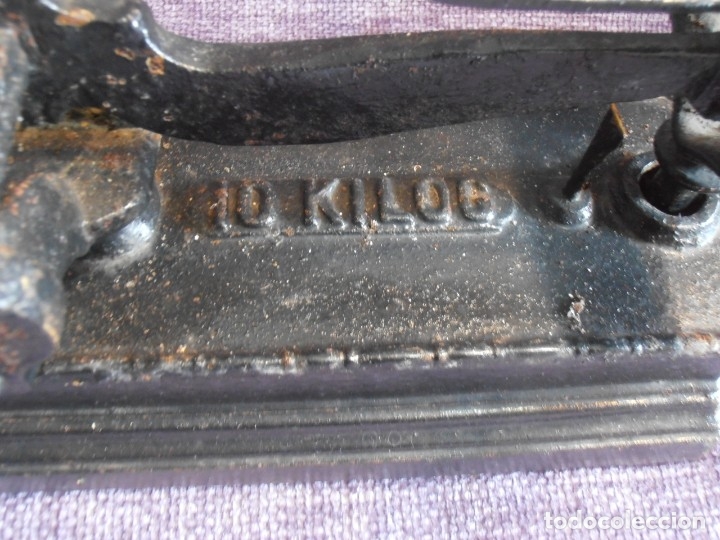 Antig&uuml;edades: BALANZA MARCA FORCE, PARA 10 KILOS - Foto 6